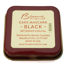 Load image into Gallery viewer, Besame Cosmetics 1920 Black Cake Mascara
